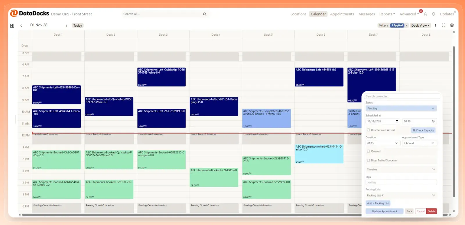 Calendar Screenshot
