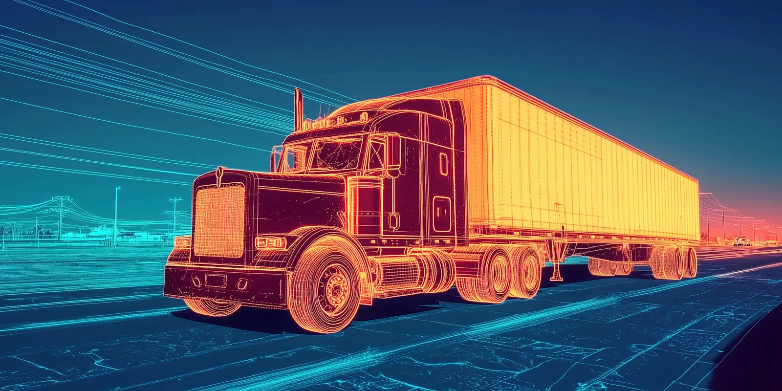 Illustration: Logistics Digital Twin, Virtual Truck