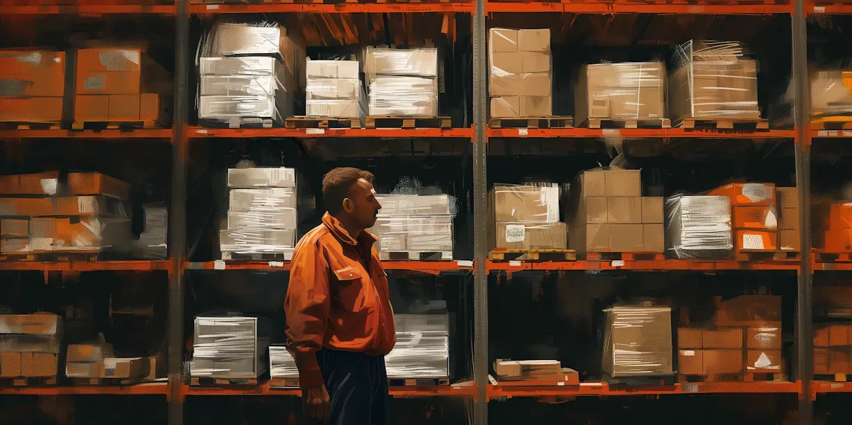Warehouse manager leading a lean team through efficient daily operations