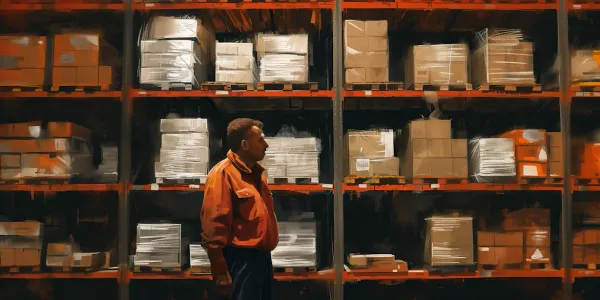Warehouse manager leading a lean team through efficient daily operations