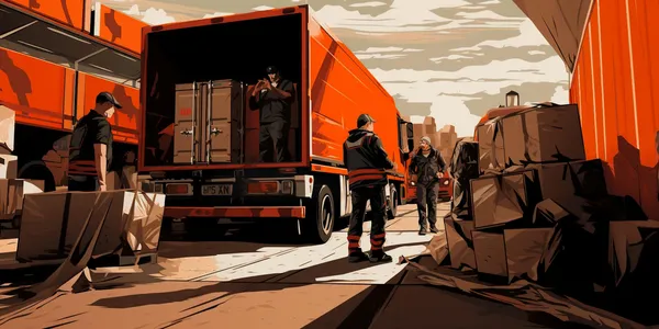 Truck driver waiting at a facility representing detention fee disputes